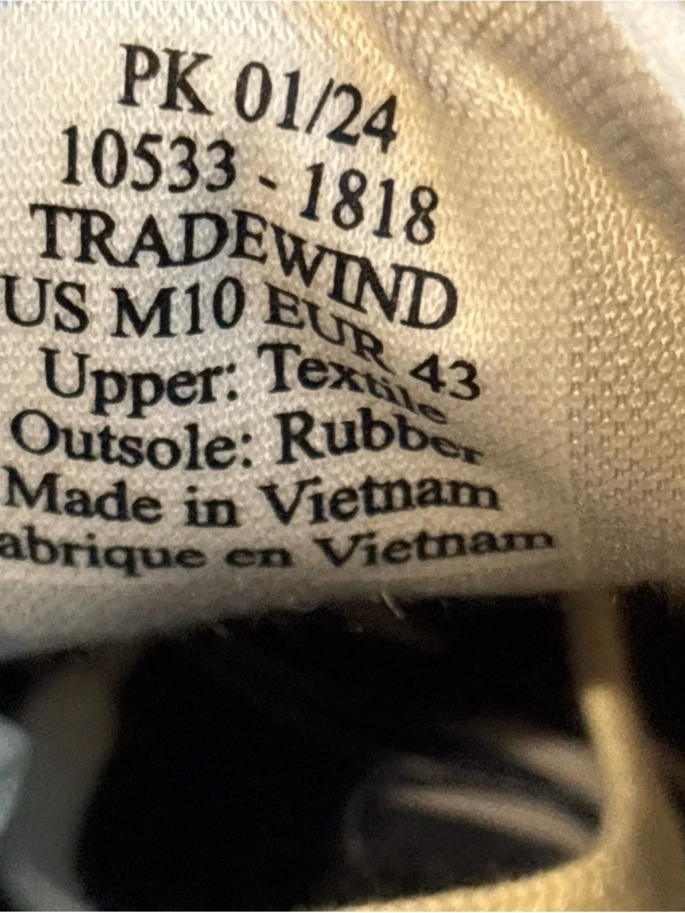Olukai Tradewind Canvas Casual Sneakers Shoes Off White Men’s 10 NEW